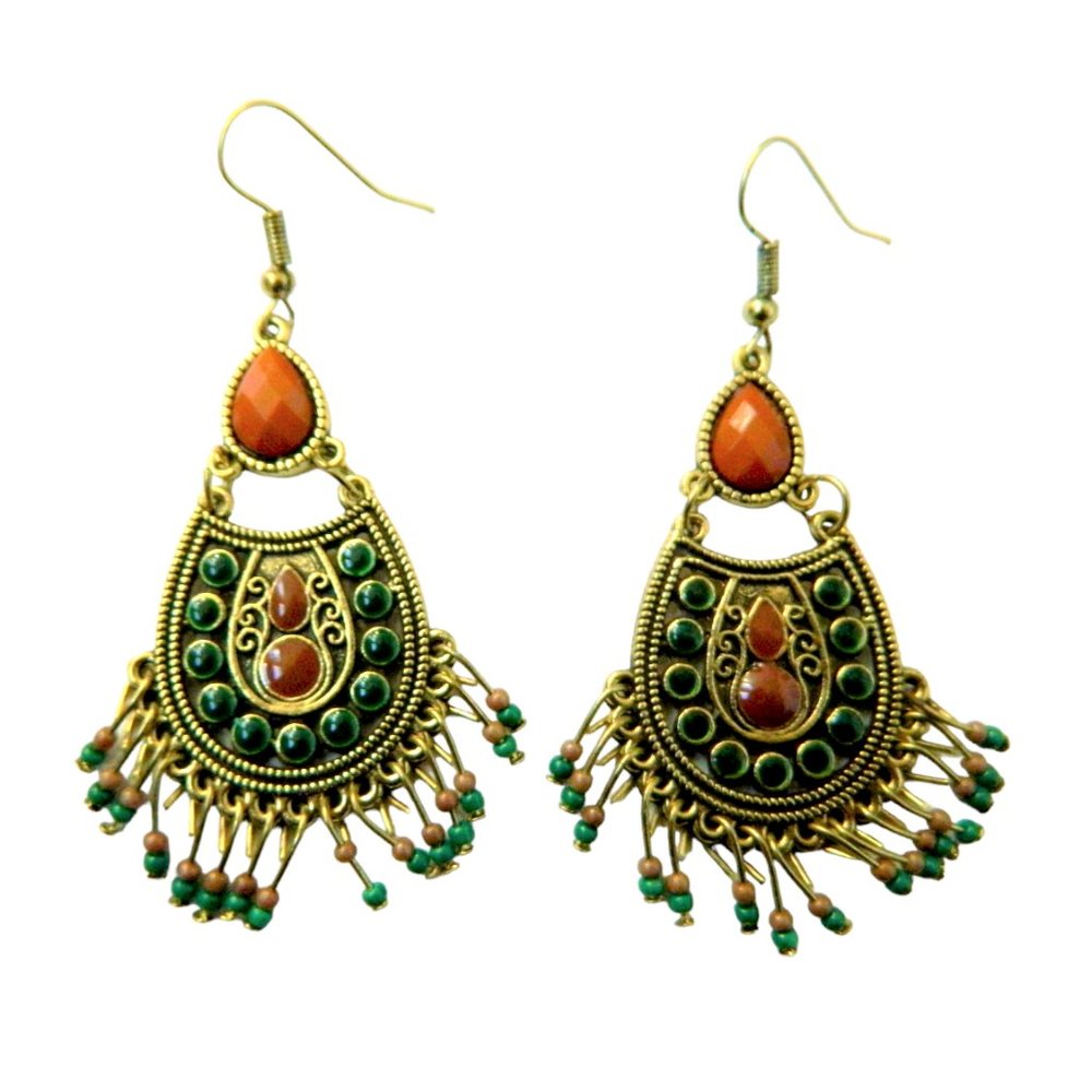 New Women's Multicolor Fashion Bead Charm Dangle/Drop Earrings